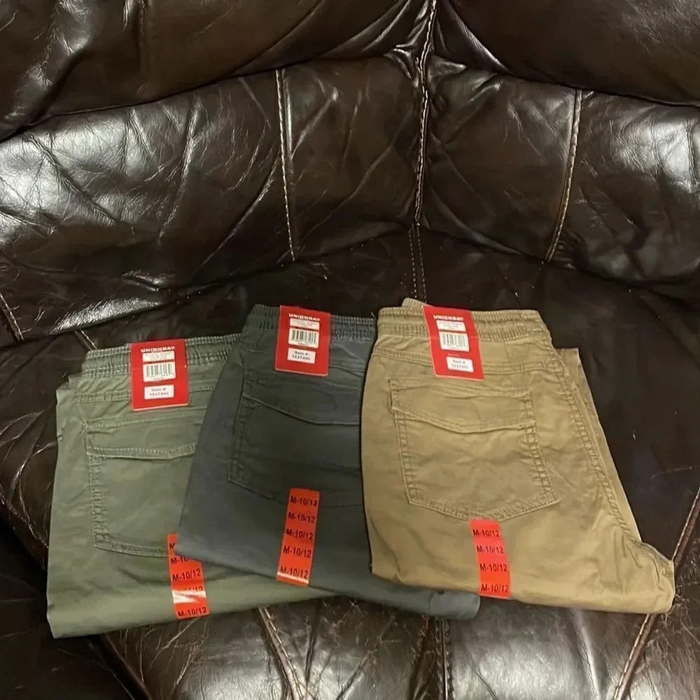 Unionbay Green, gray, khaki size 10/12 Medium School Uinform